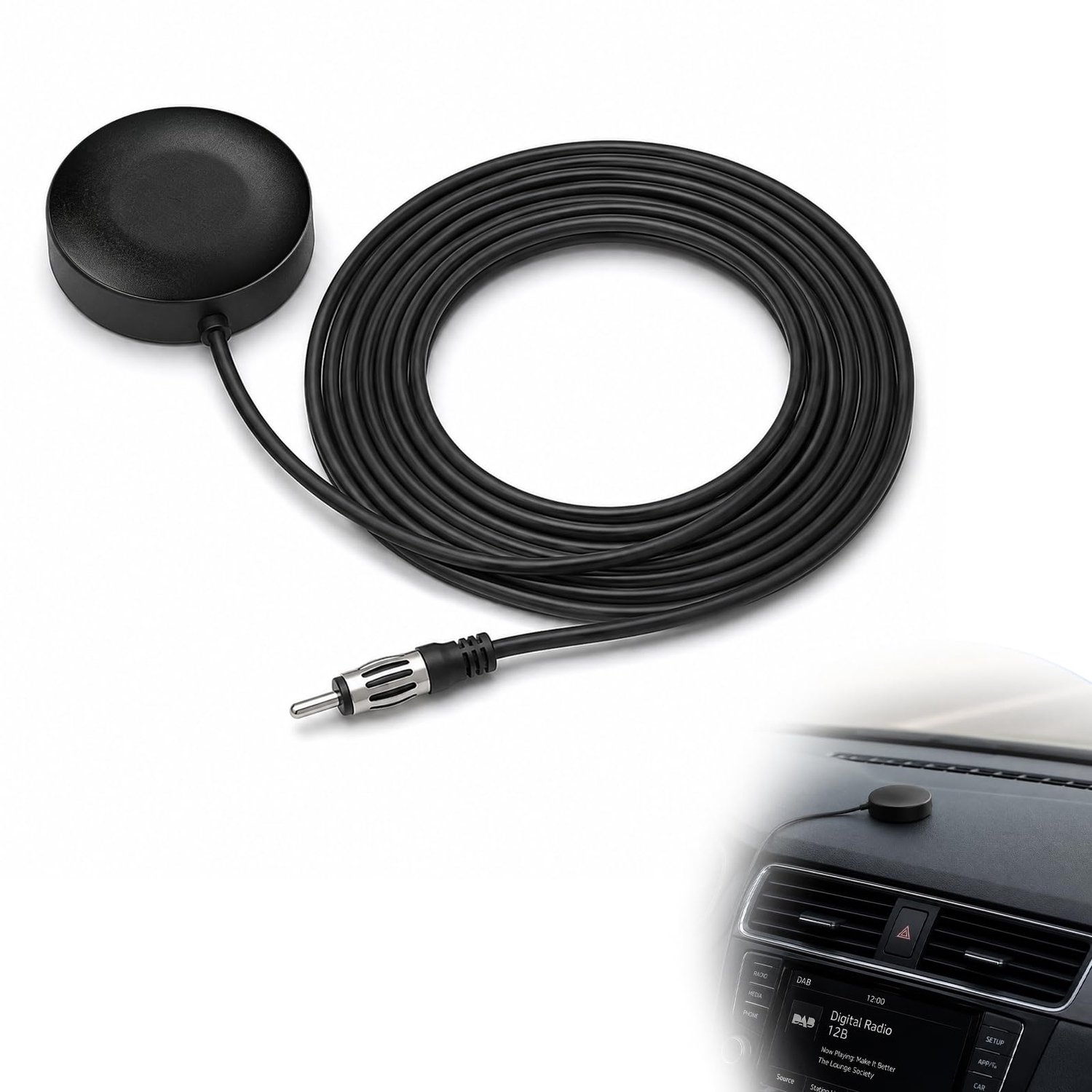 Universele FM Autoantenne met DIN-Aansluiting