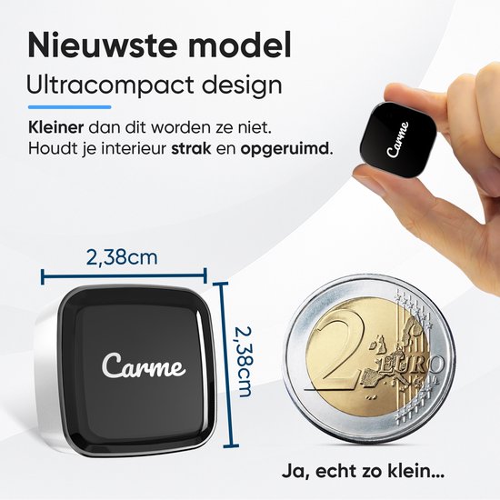 CarMe Ultra Mini 2-in-1 CarPlay Dongle - Draadloos CarPlay & Android Auto - USB-A & USB-C - Android Auto Dongle - Zilver — cadeau in Gadgets - foto 4