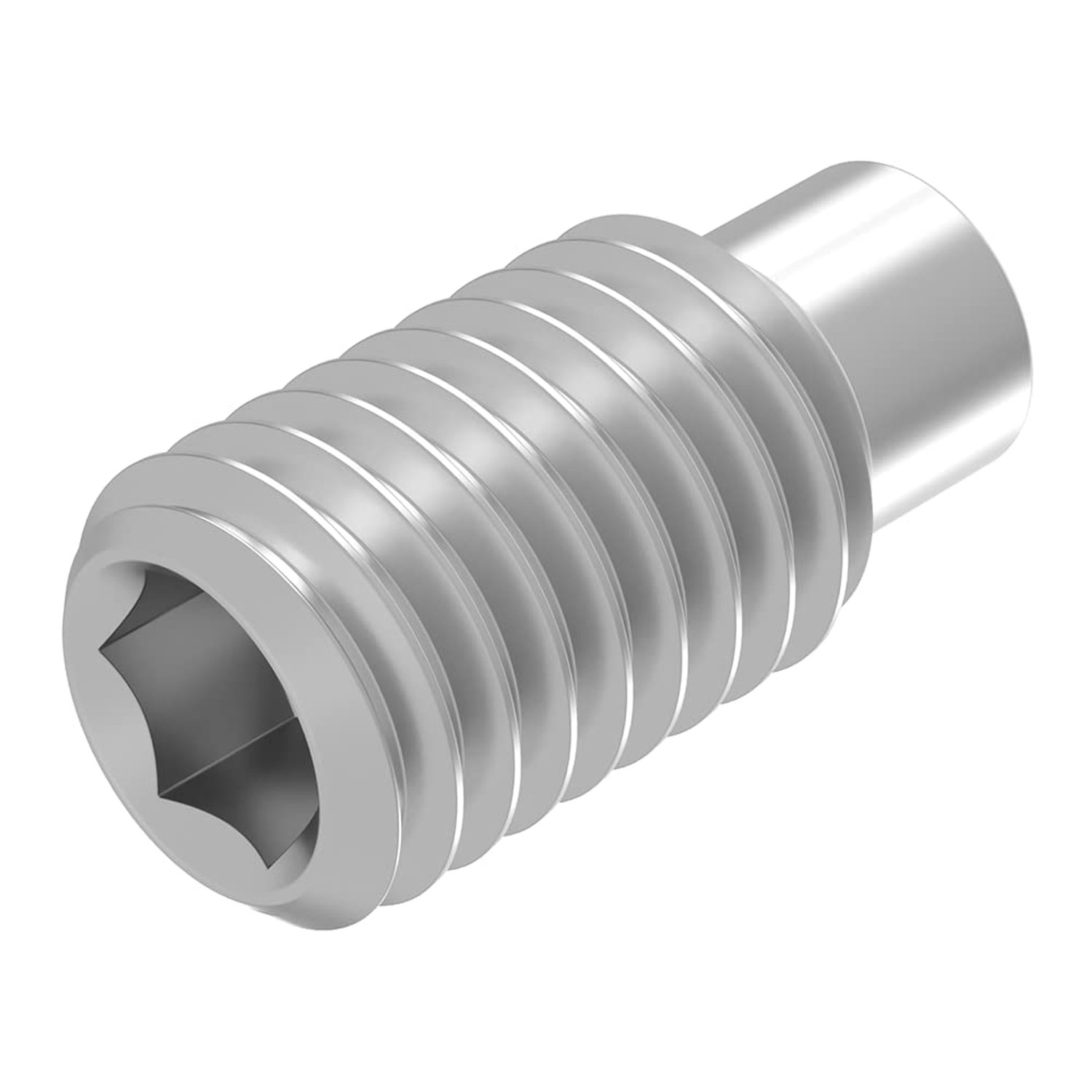 20 Stuks M4 x 8 mm Schroefdraadpen met Zeskant Inbus