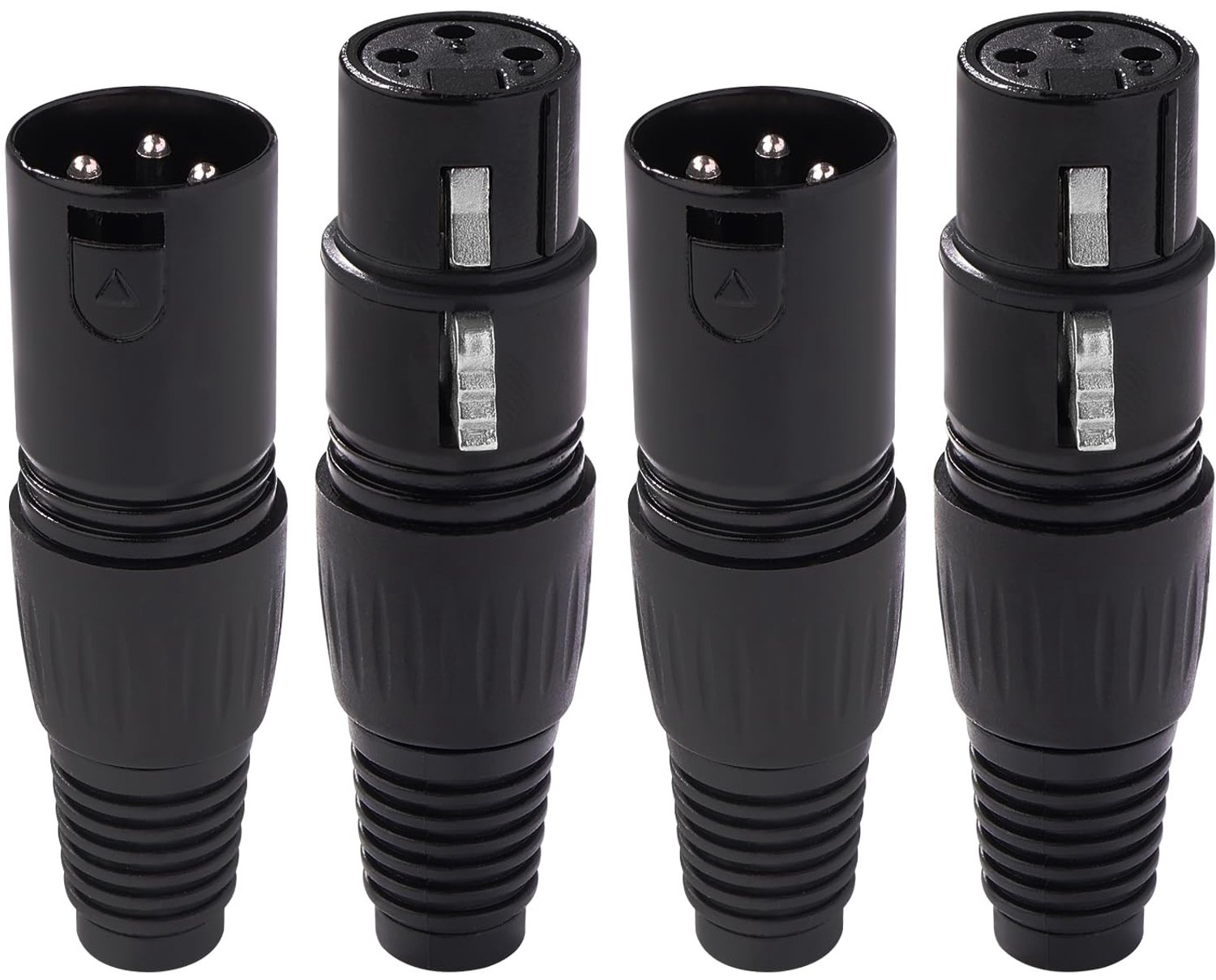 2 Paar XLR Connectoren voor Microfoon en Audioapparatuur