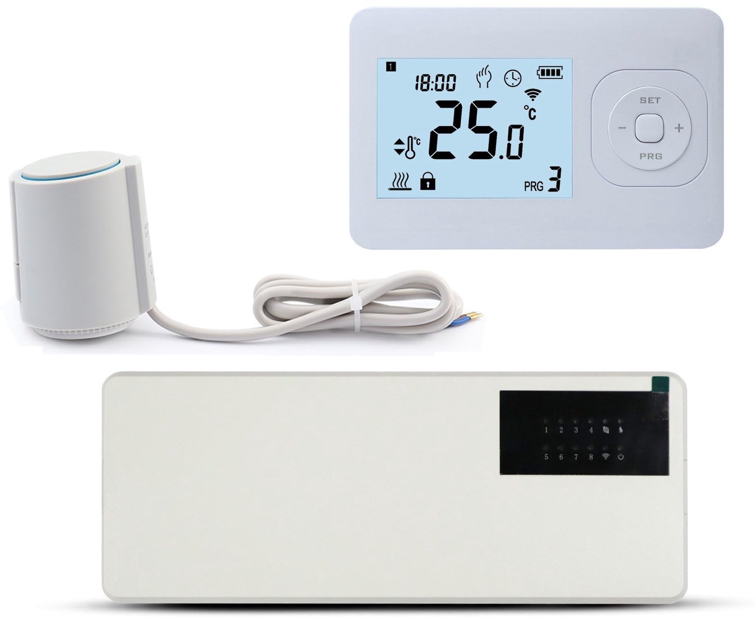 Ondergrondse Verwarming Zone Controle Set met Draadloze Thermostaten
