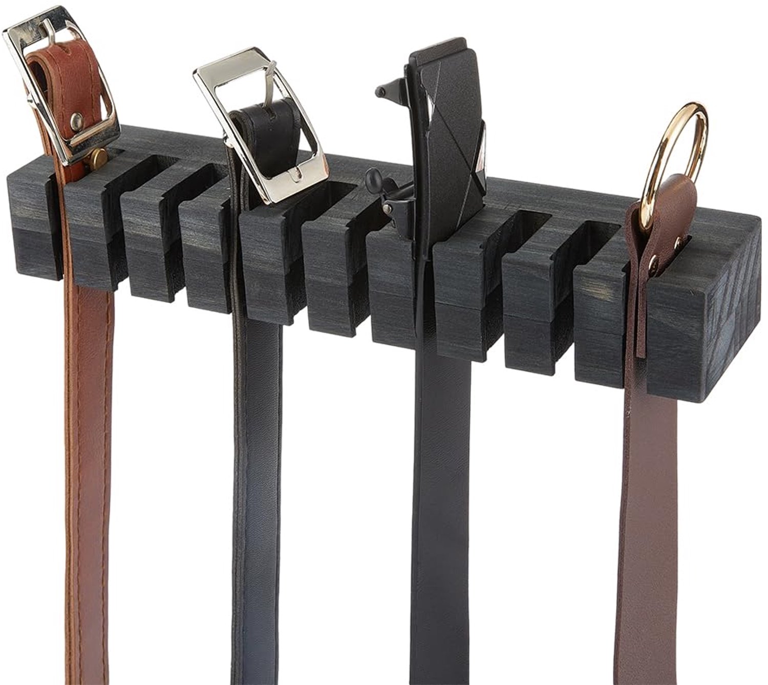 Houten Riem Organizer voor Wandmontage met 10 Sleuven