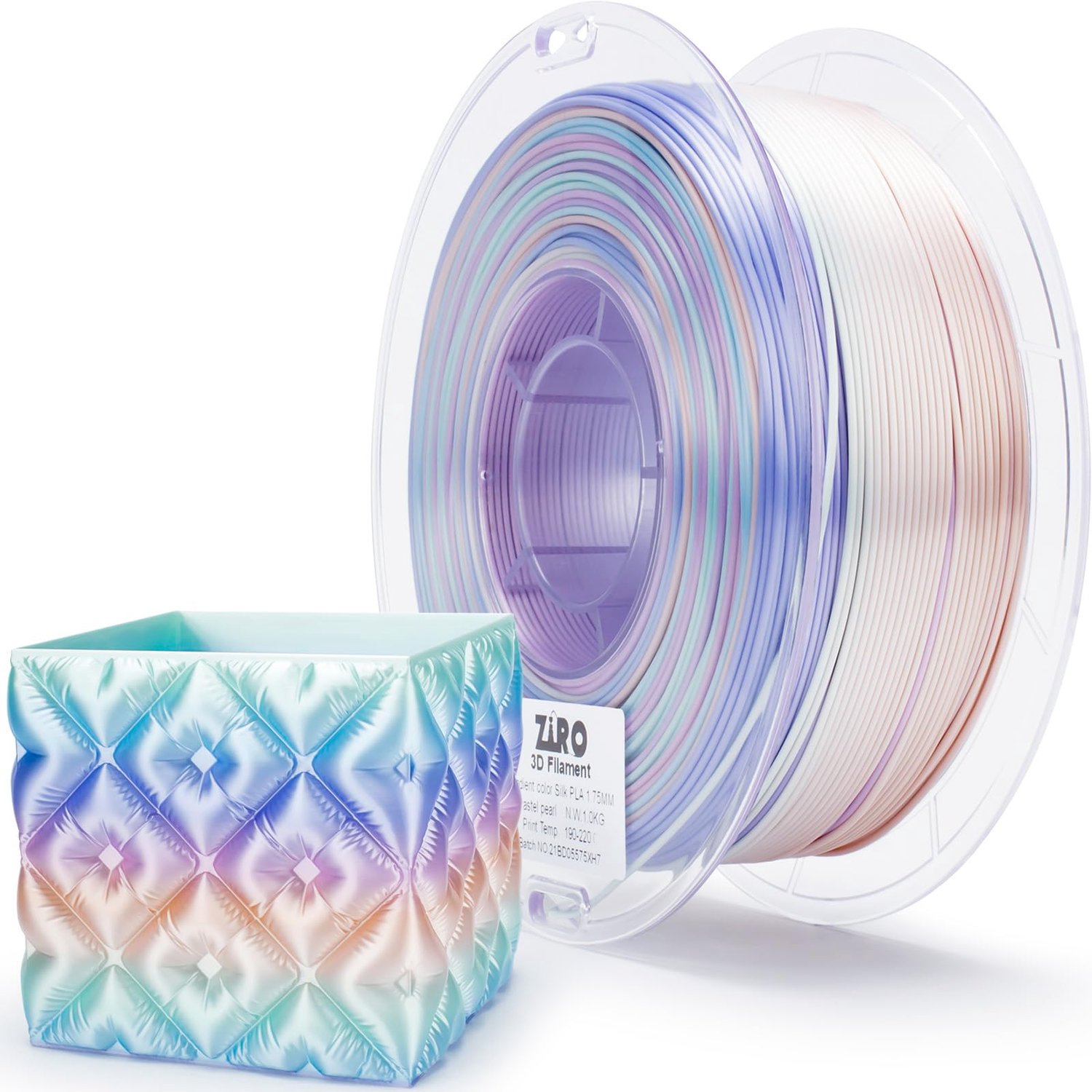 Multicolor PLA Filament voor 3D Printers, 1.75mm