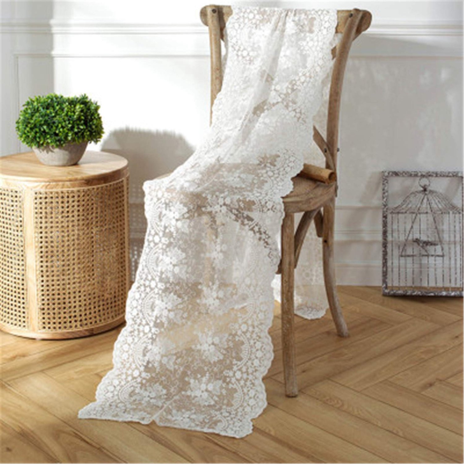 Macrame Tafelrunner Vintage Kant - Boho Decoratie voor Tafel