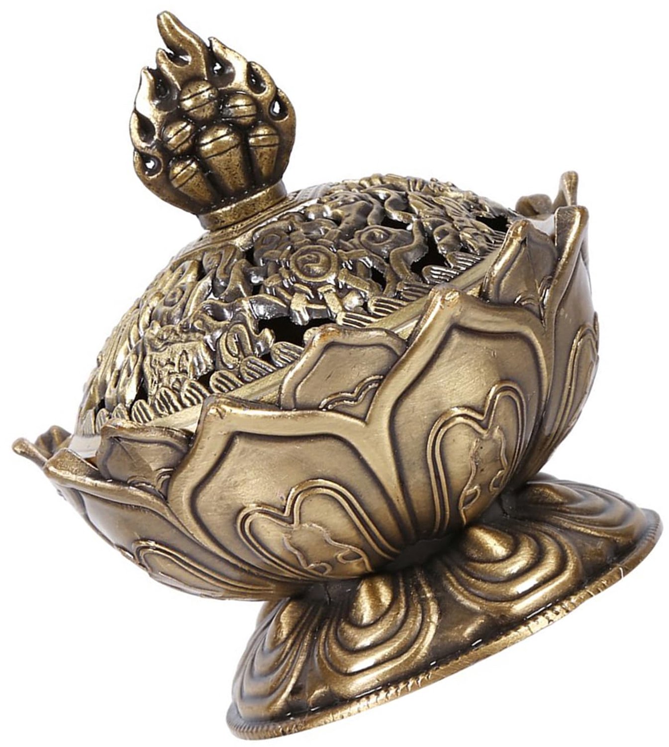 Vintage Rook Censer voor Wierook met Backflow