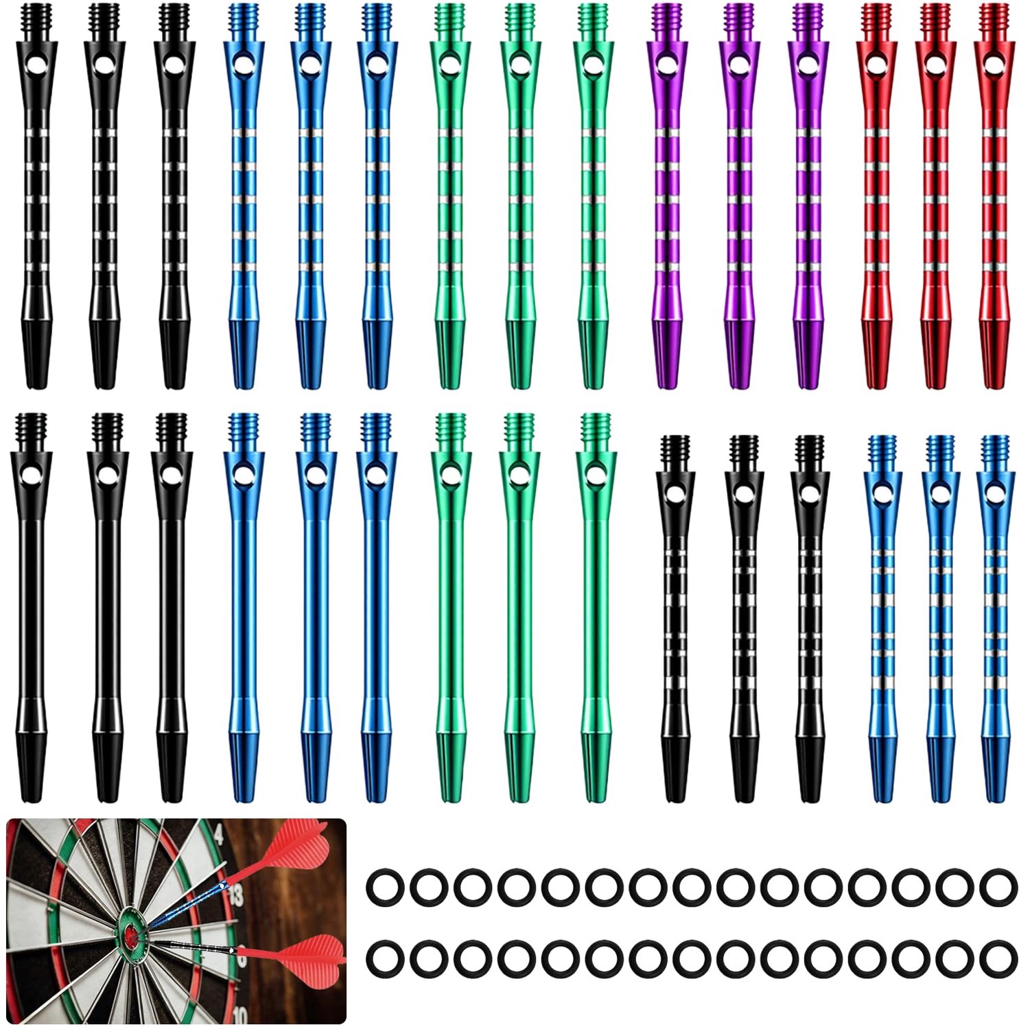 Aluminium Darts Set - 30 Stuks