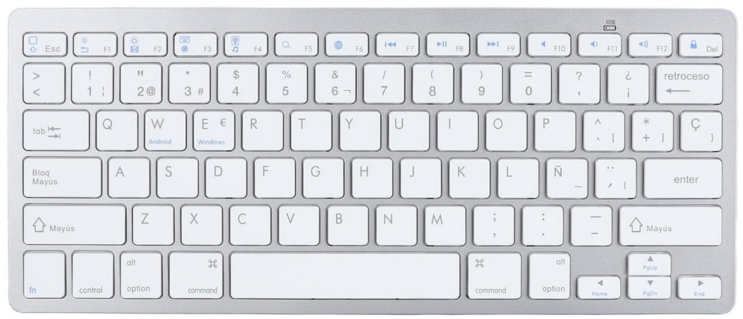 Draadloos Bilingual Toetsenbord - Ultra Dun en Ergonomisch - Compatibel met Android