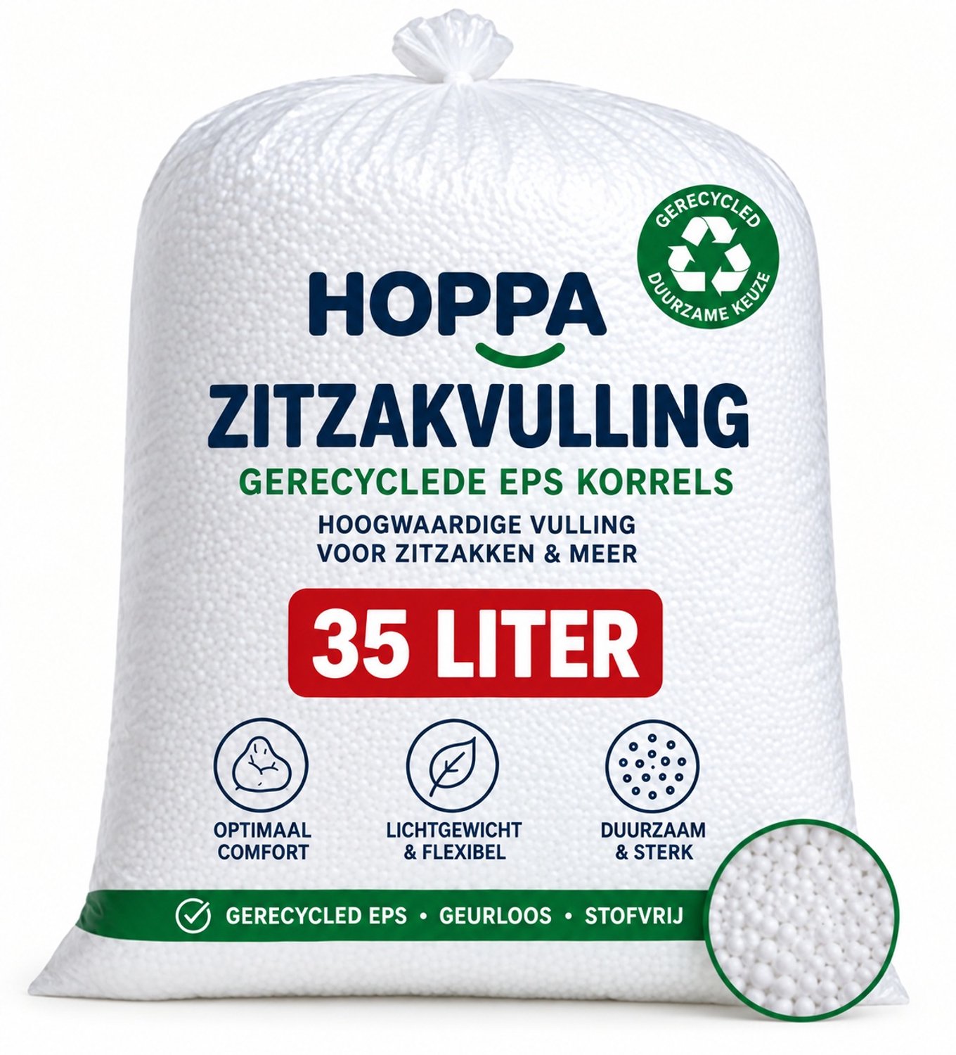 Hoppa - Losse vulling voor zitzak - EPS-RE 35 liter