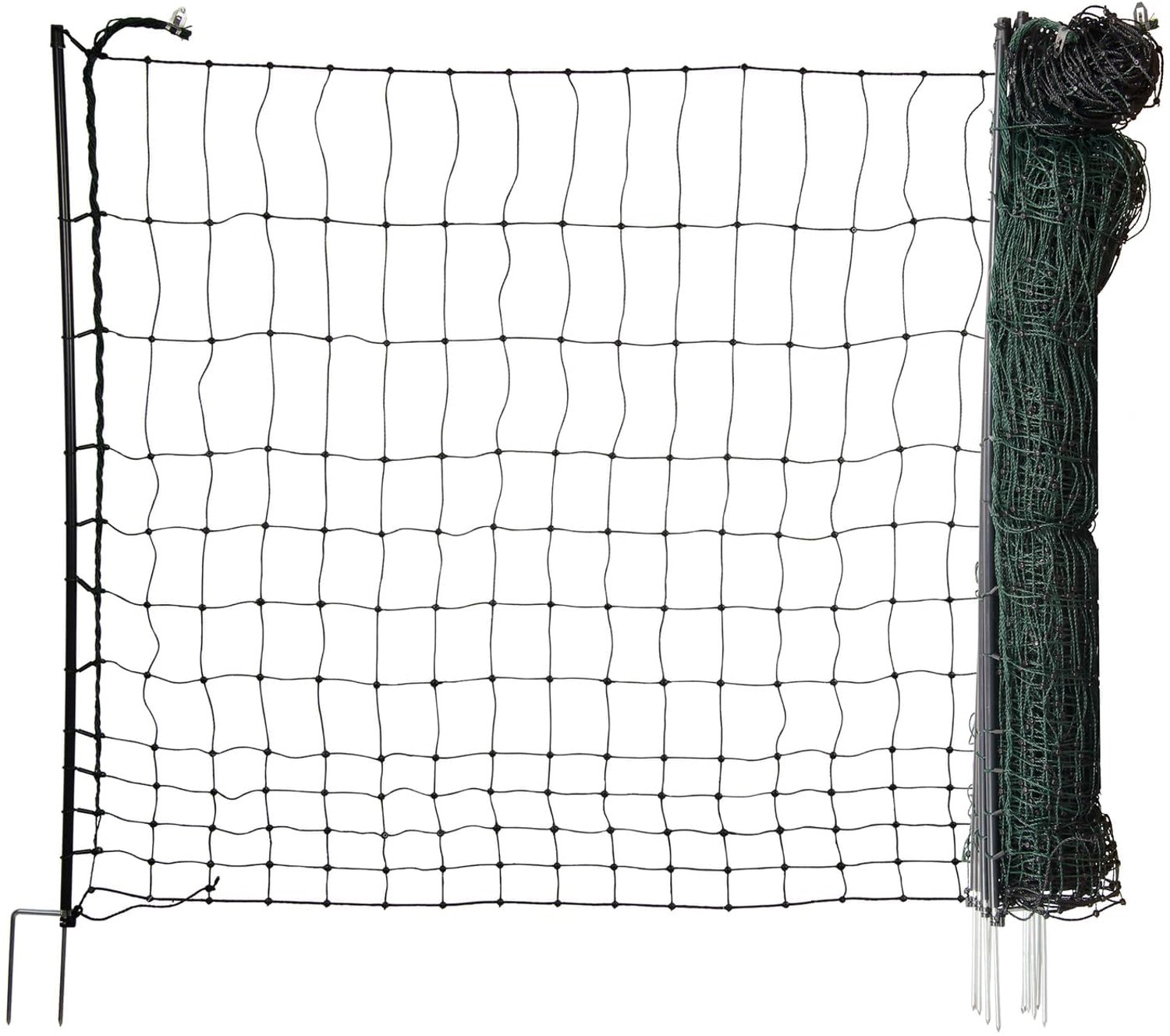 EasyLine Kippenhek 25 m met 7 PVC Palen