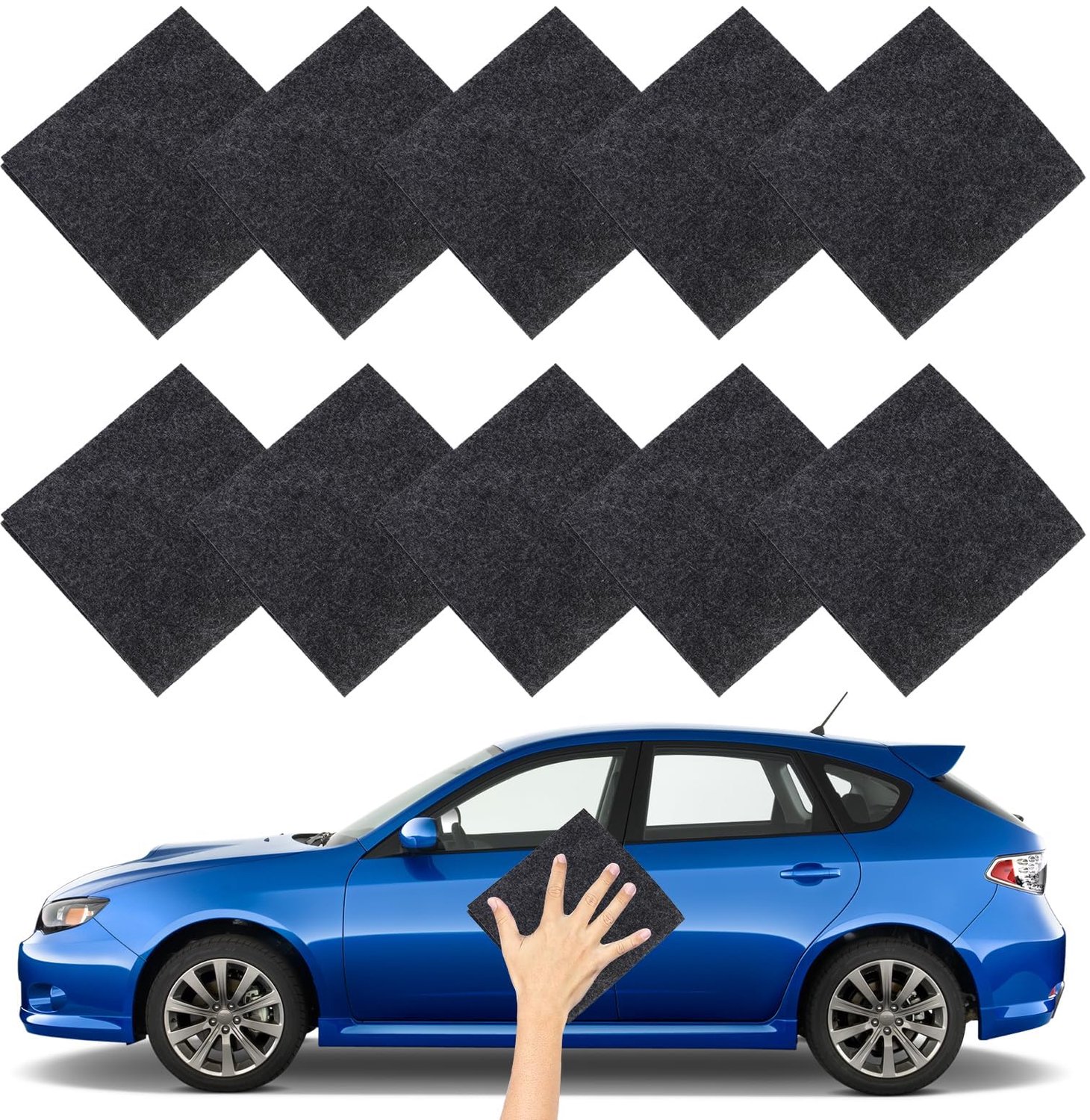 Nano Sparkle Doek voor Auto Krassen, Set van 10