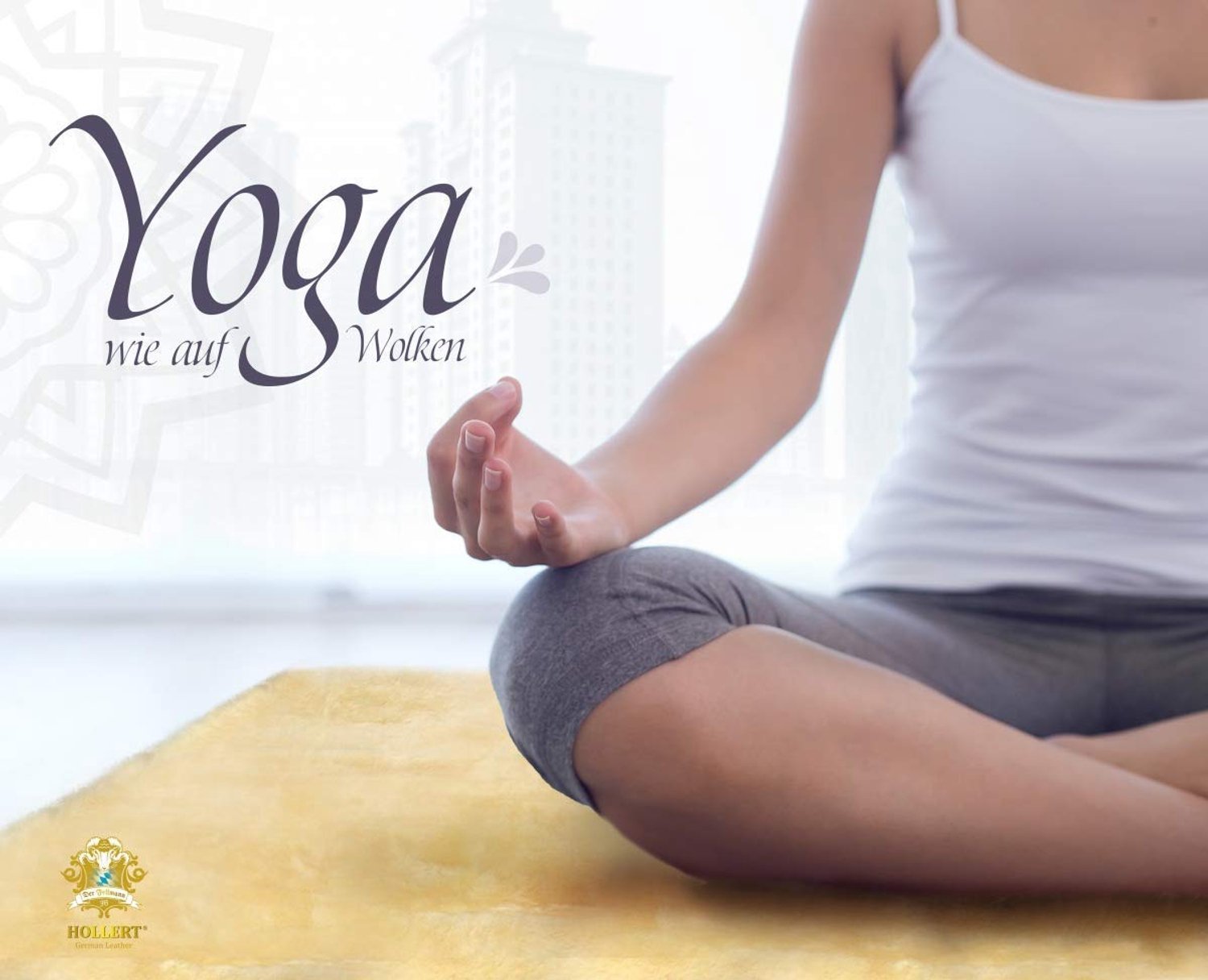 Merino Lamsvacht Yoga Mat voor Fitness en Pilates