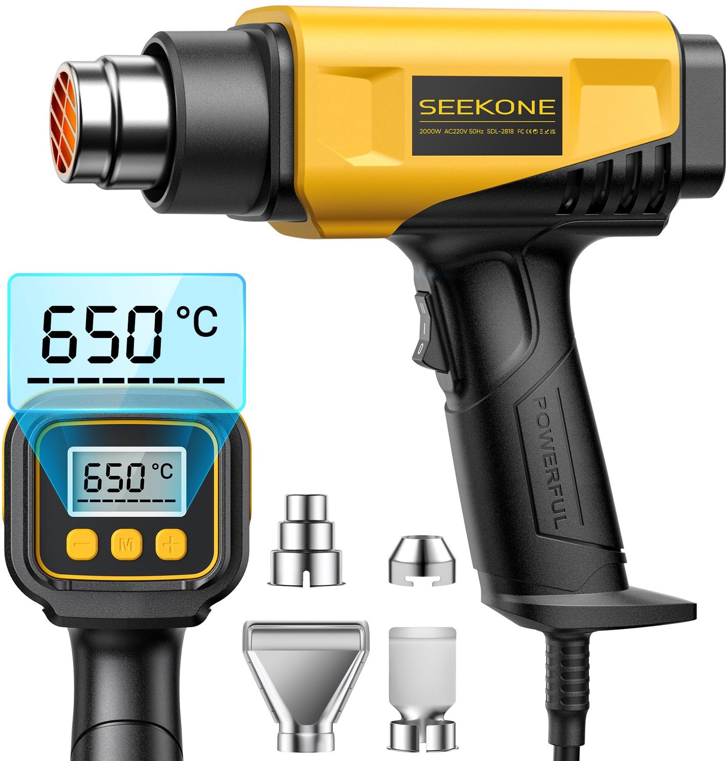 2000W Hot Air Gun met LCD Display