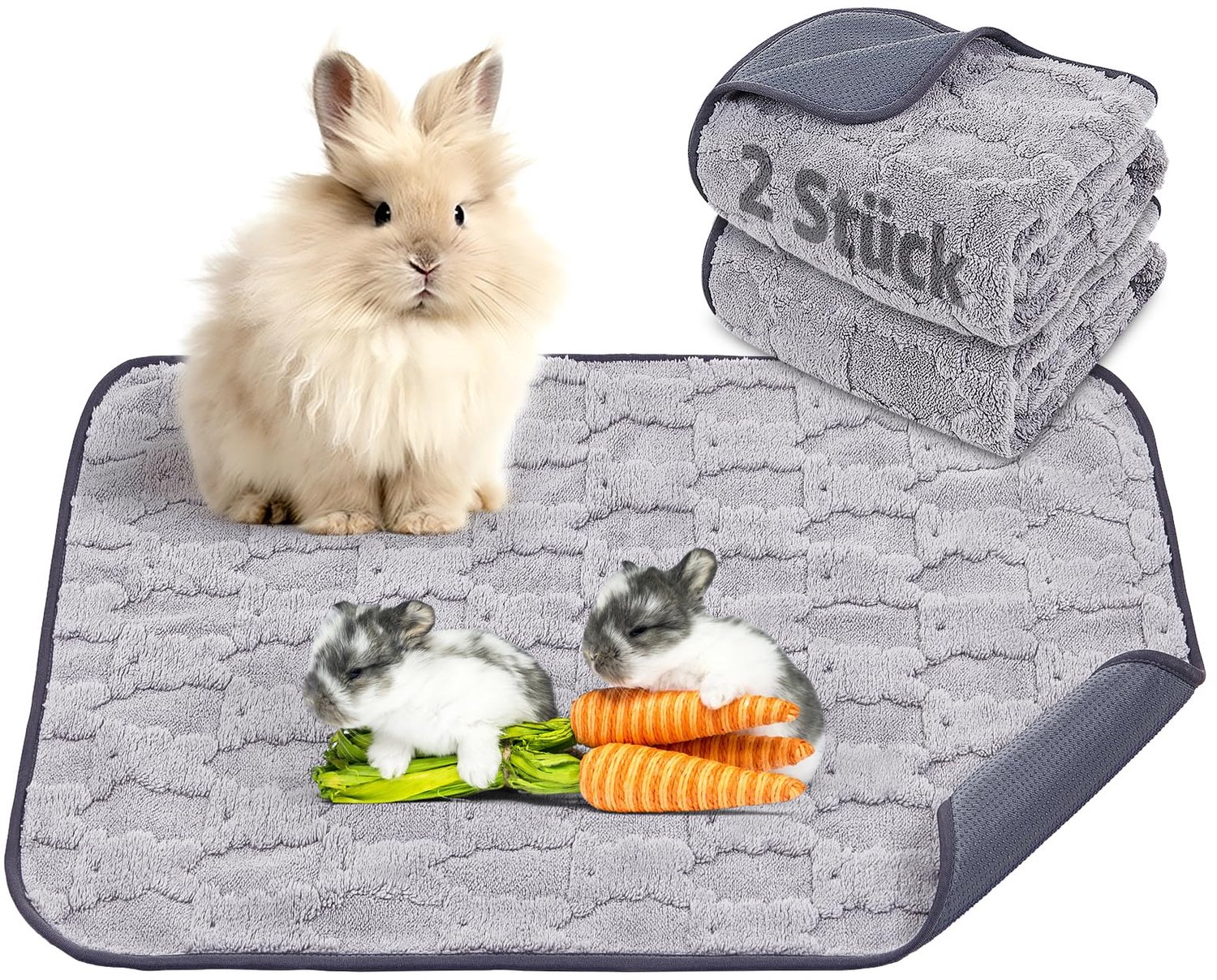 Wasbare Mat voor Kleine Huisdieren, 2 Stuks
