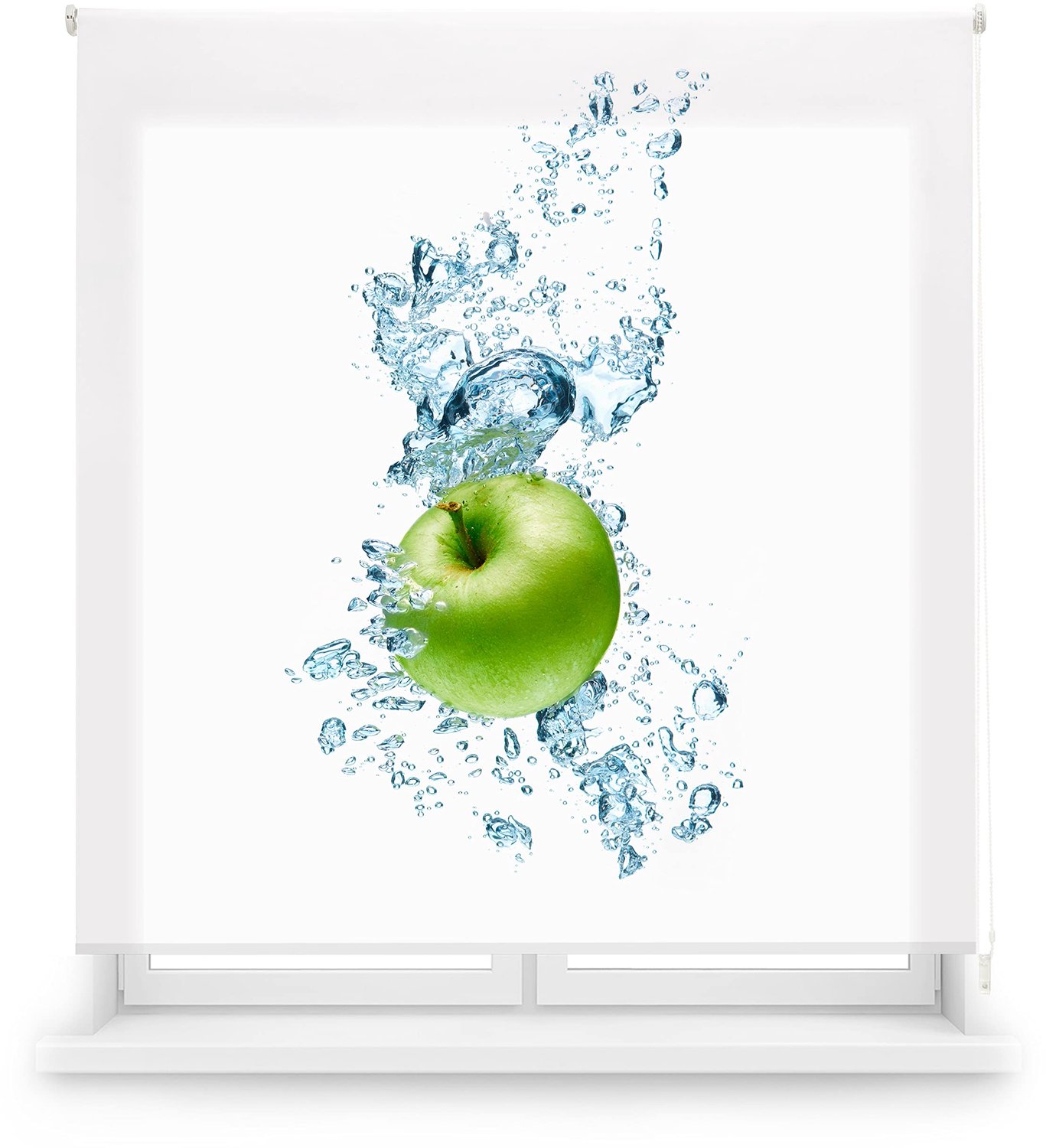 Digitale Keuken Rolgordijn met Print, WaterApple, 150 x 180 cm