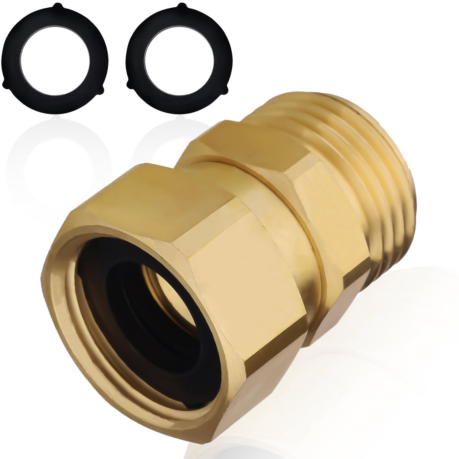 Tuinslang Adapter met 2 Rubber Dichtingen