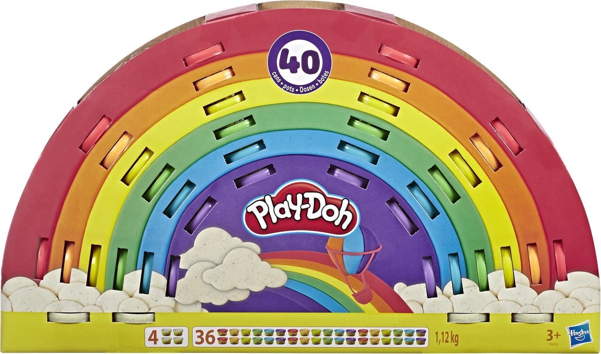 Play-Doh Regenboog Klei - 40 Potjes - Play-Doh