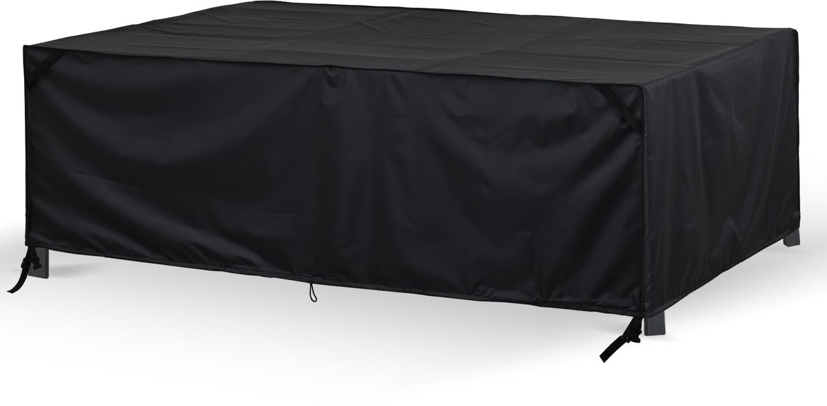 Famanu Afdekking voor tuinmeubelen, beschermhoes, tuintafelafdekking, 210 x 80 x 70 cm, winterbestendig, 420D Oxford afdekhoezen, voor meubelsets, tafels en stoelen wit
