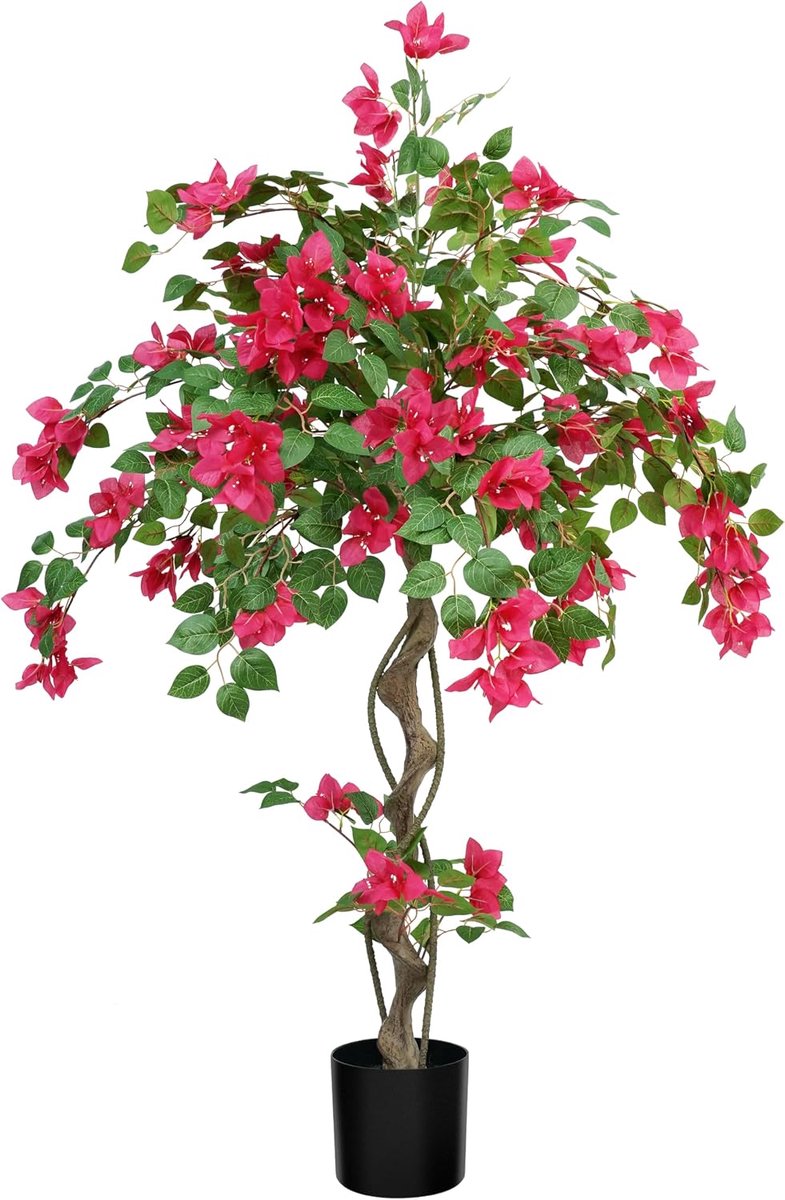 Kunstboom Bougainvillea met Bloemen Grote Kunstplant 140cm
