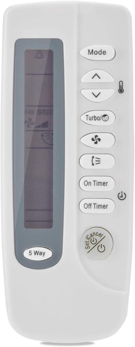 Afstandsbediening voor Airconditioning, ARH-403 Dc 3v Lcd-scherm Universeel, Ingebouwde Klok Timer, Eenvoudige Bediening