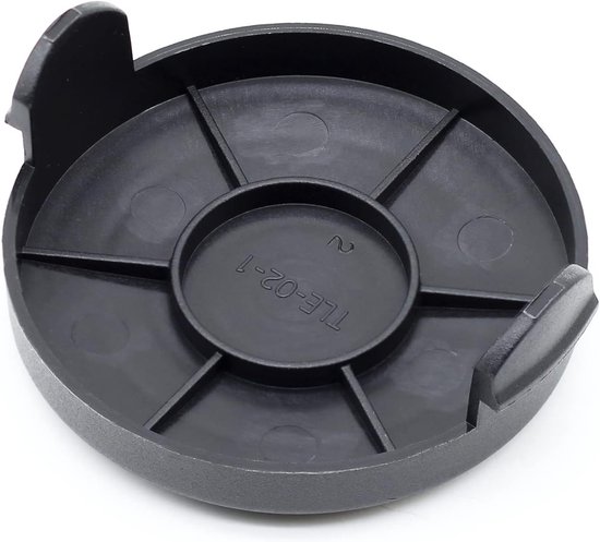 Set van 2 spoeldeksels compatibel met Gardenline GLR GLT, Einhell GC-ET 4530, zwart — afbeelding 4