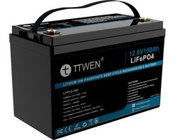 Swalle Powerstation -LiFePO4 Lithium Accu 12V 100Ah 1280Wh – 6000 Cycli – IP65 Batterij voor Camper, Boot, Zonnepanelen en Energieopslag