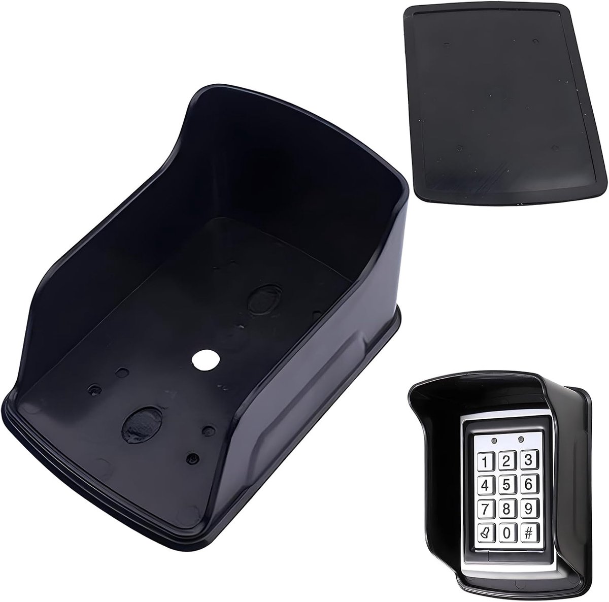 Regenafdekking, 1 stuks controller voor toegangscontrole, deurbelafdekking, waterdichte afdekking, deurbelhoes, toegangscontrolebehuizing, voor camera's, ringdeurbellen en intercom