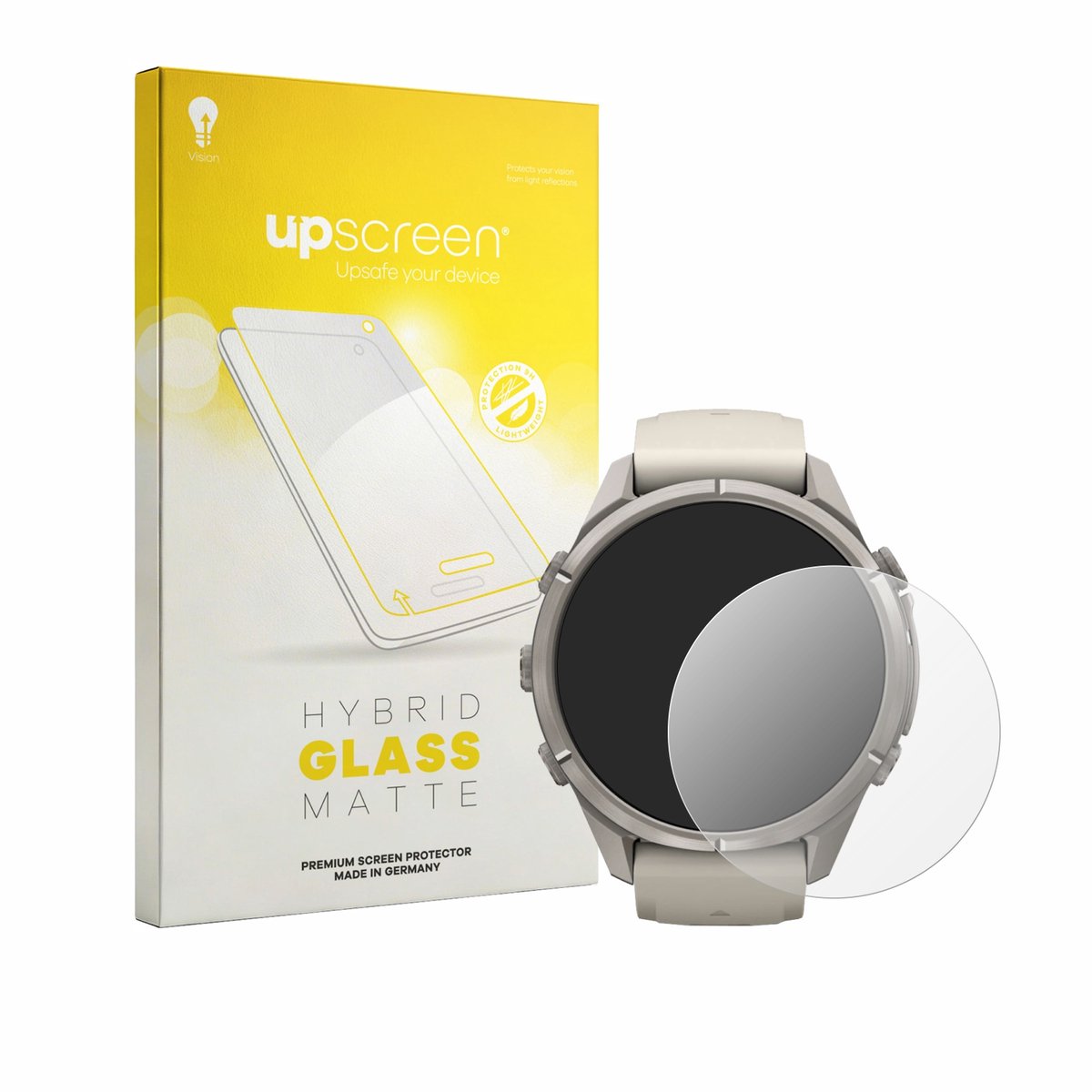 upscreen - Screenprotector voor Garmin Fenix 9 Pro (43 mm) - Folie Beschermfolie Beschermglas matte