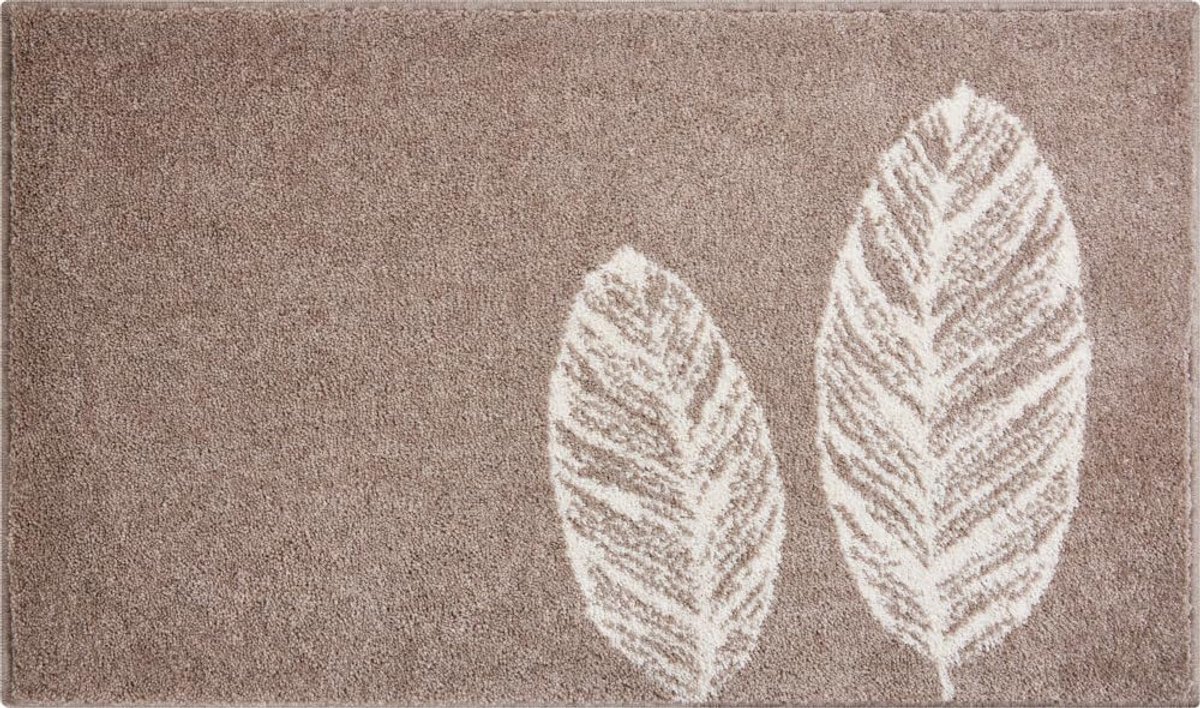 Badmat, ultra zacht en absorberend, antislip, 5 jaar garantie, Duetto, badmat 60 x 100 cm, taupe