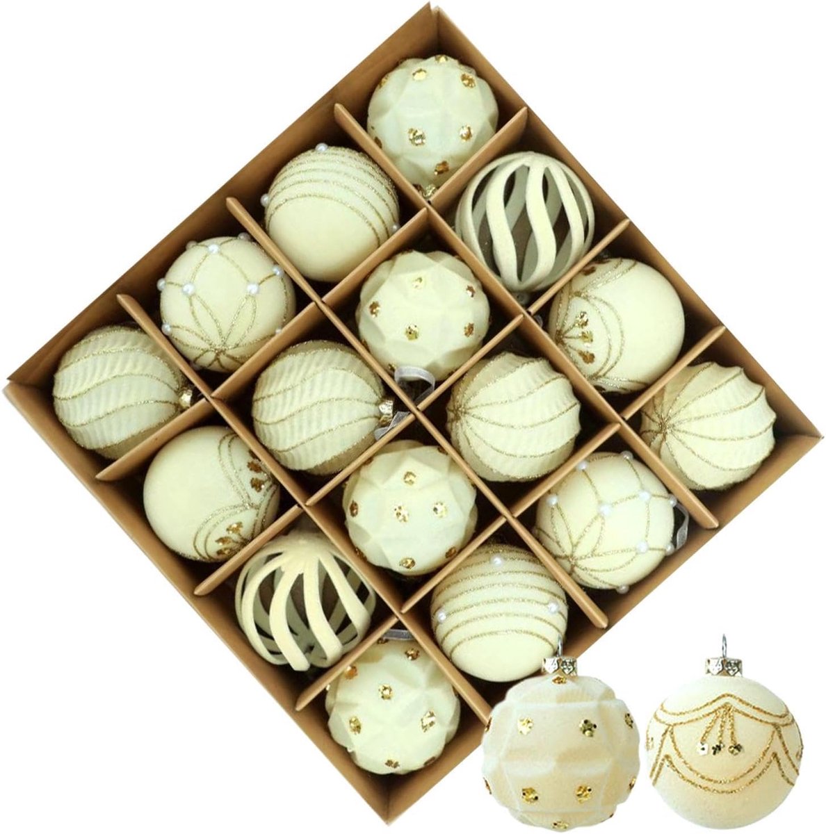Ballen Versieringen 16 Stuks Seizoensdecoratie