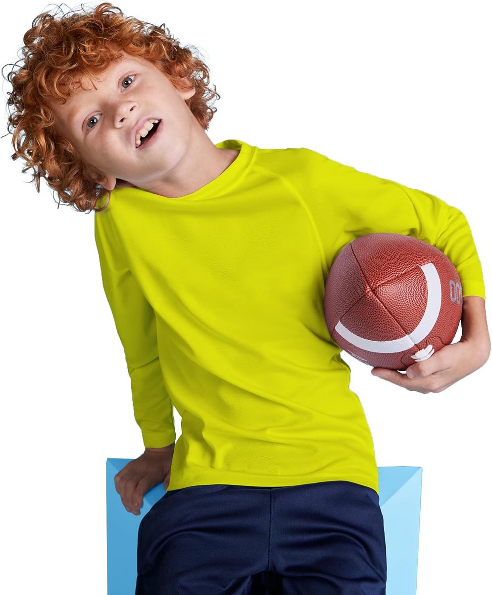 T-shirt met lange mouwen voor kinderen, licht, comfortabel, zacht, glad en elegant