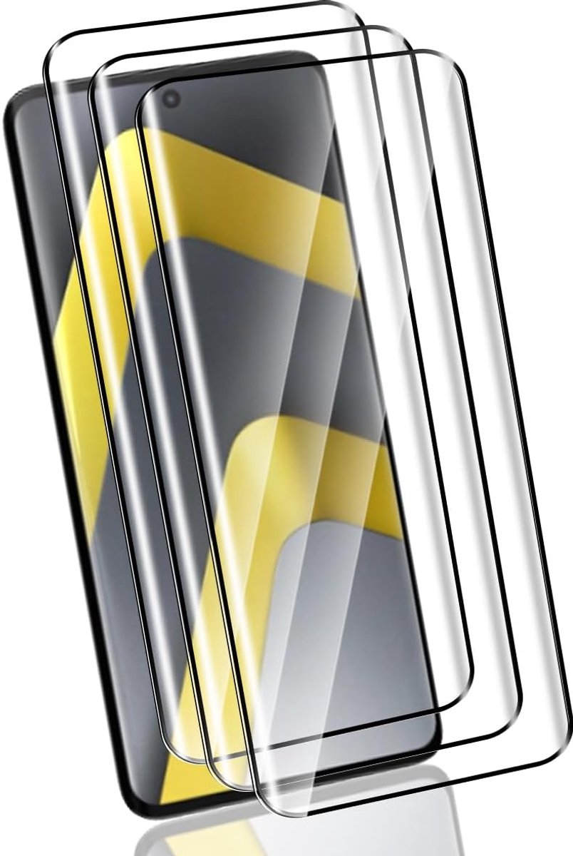 Screenprotector voor Xiaomi Poco M8 5G gehard glas, 3 stuks hardheid 9H, glas, hoge resolutie, voor Xiaomi Poco M8 5G schermbeschermer