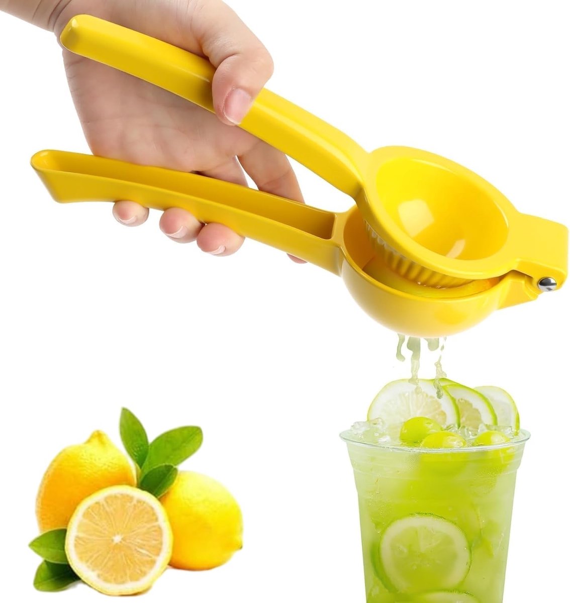 Handheld Citroensap, Keuken Citroenpers 2-in-1 Handmatige Sappers voor Limoen, Bars, Cocktails, Handleiding voor Veel Fruit