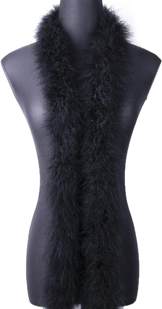 wangruida 2 Yards Pluizige Marabou Veer Boa voor DIY Craft Naaien Trim Thuis Bruiloft Party Kerst Decoratie