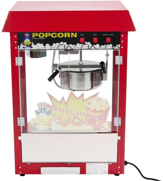 Popcornmachine met kar - Rood - Royal Catering — afbeelding 3