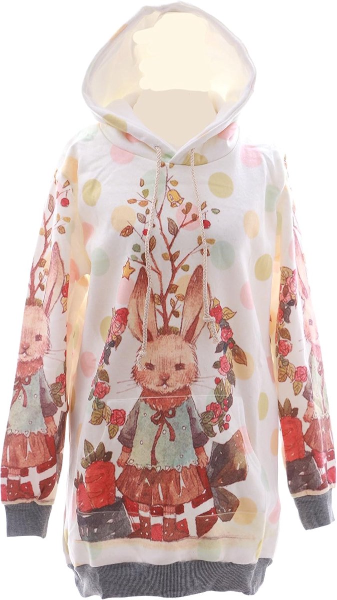 T-530 haas Rabbit schattig pastel Goth Lolita pullover sweatshirt Harajuku Japan Fashion