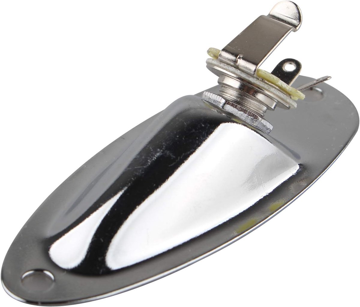 Boot Stijl Elektrische Gitaar Jack Plate Socket Pickup Output Input Jack Plug Socket met Schroeven voor FD Strat Vervanging Gitaar Bass