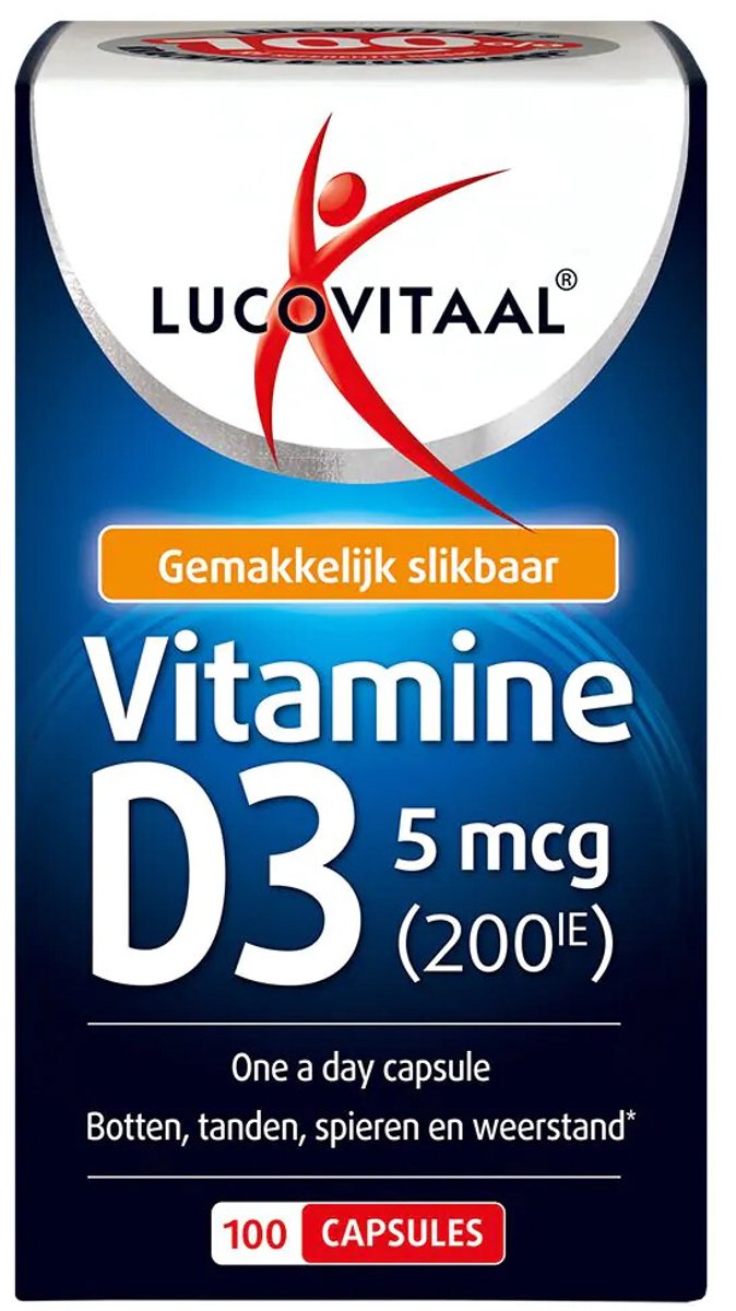 Lucovitaal Vitamine D3 5 mcg 100 capsules