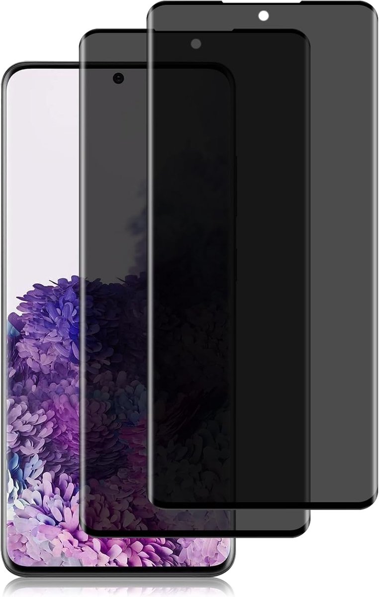 Screenprotector compatibel met Samsung Galaxy S20+ (S20 Plus), gehard glas, hardheid 9H, krasbestendig, anti-spiraal, 2 stuks