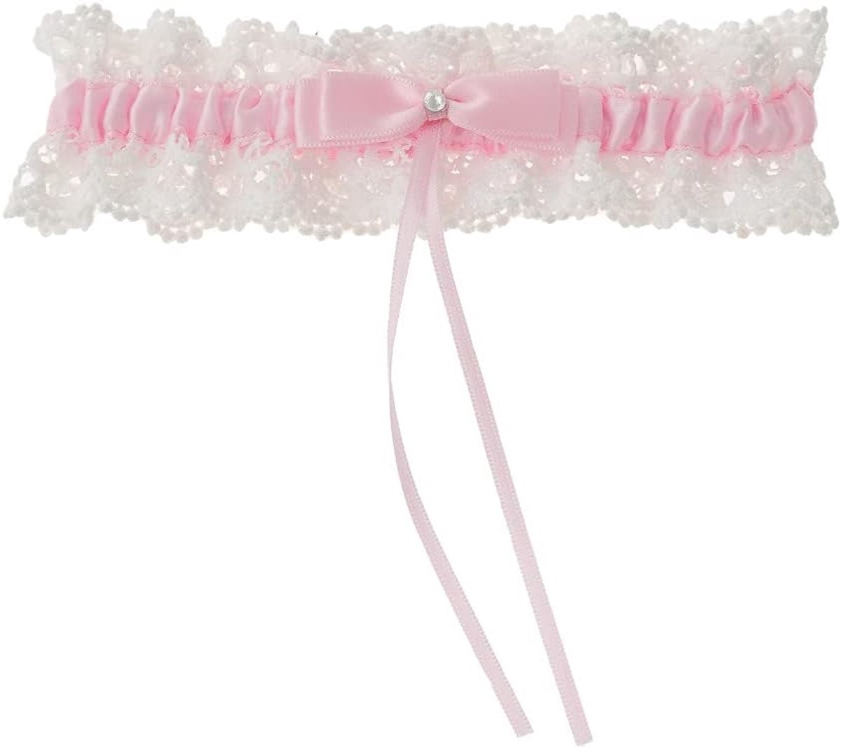 1 stuk bruiloft kousenband, bruidskousenband, bruiloft bruid kousenband kant boog kousenbanden bruiloft kousenband bruid kousenband tuinkousen voor bruidaccessoires dames, roze