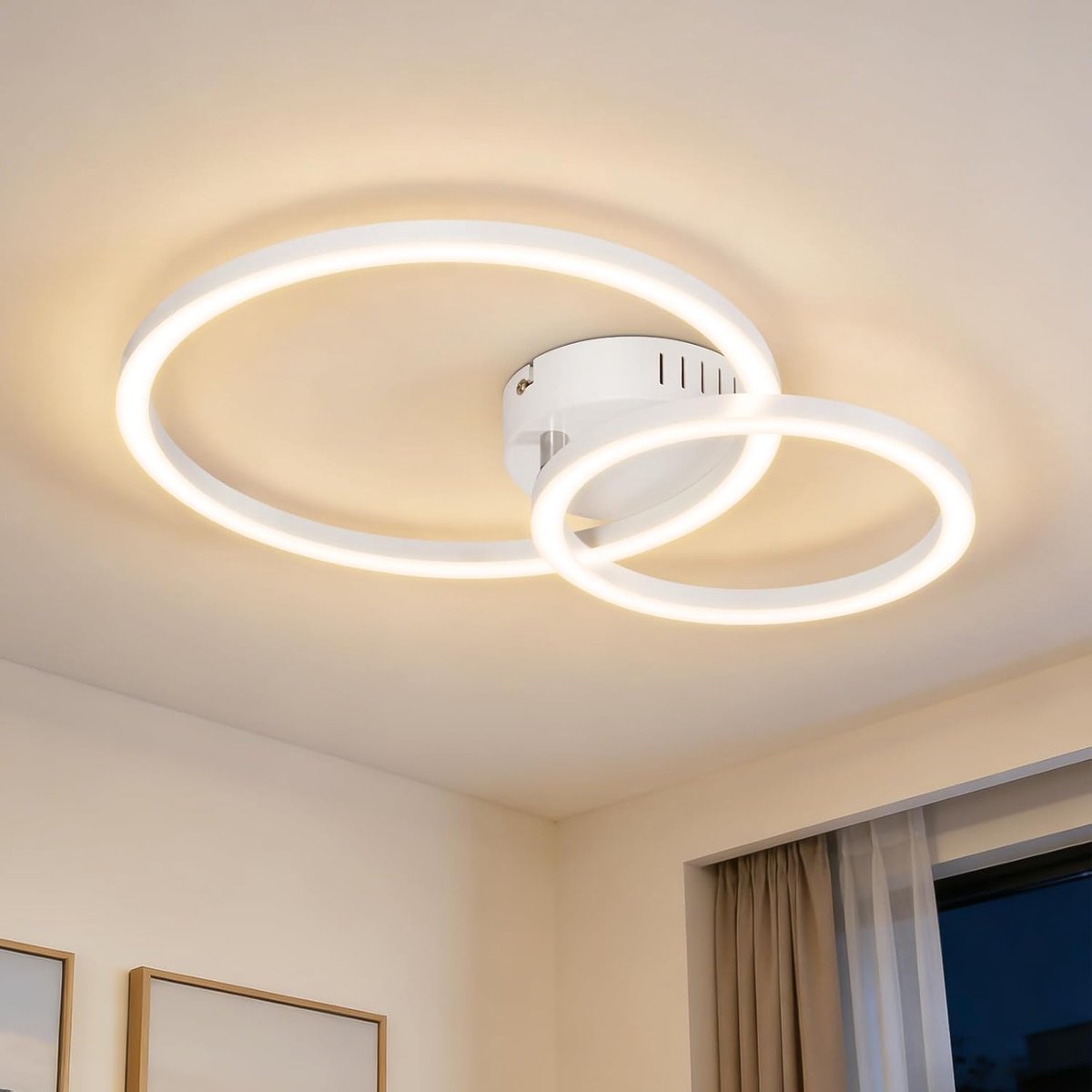 LED-Plafondlamp, Rond, 23W, 3100LM, Wit, Warm wit 3000K, Modern