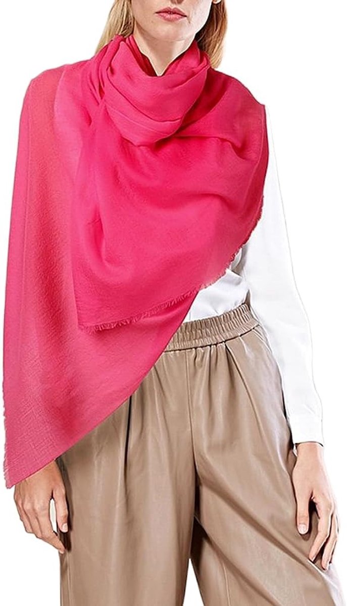 XXL wollen pashmina dames sjaal fijn zacht