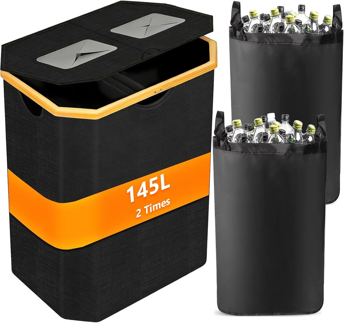 150 liter statiegeldflessen, verzamelcontainer met deksel, B-K