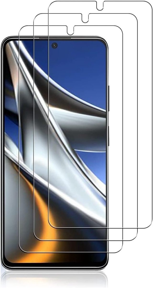 Compatibel met Samsung Galaxy A33 5G, pantserfolie, beschermfolie, gelaagd glas, displayglas, echt hardheid, gehard glas, 9H, 0,33 mm, helder, 3 stuks