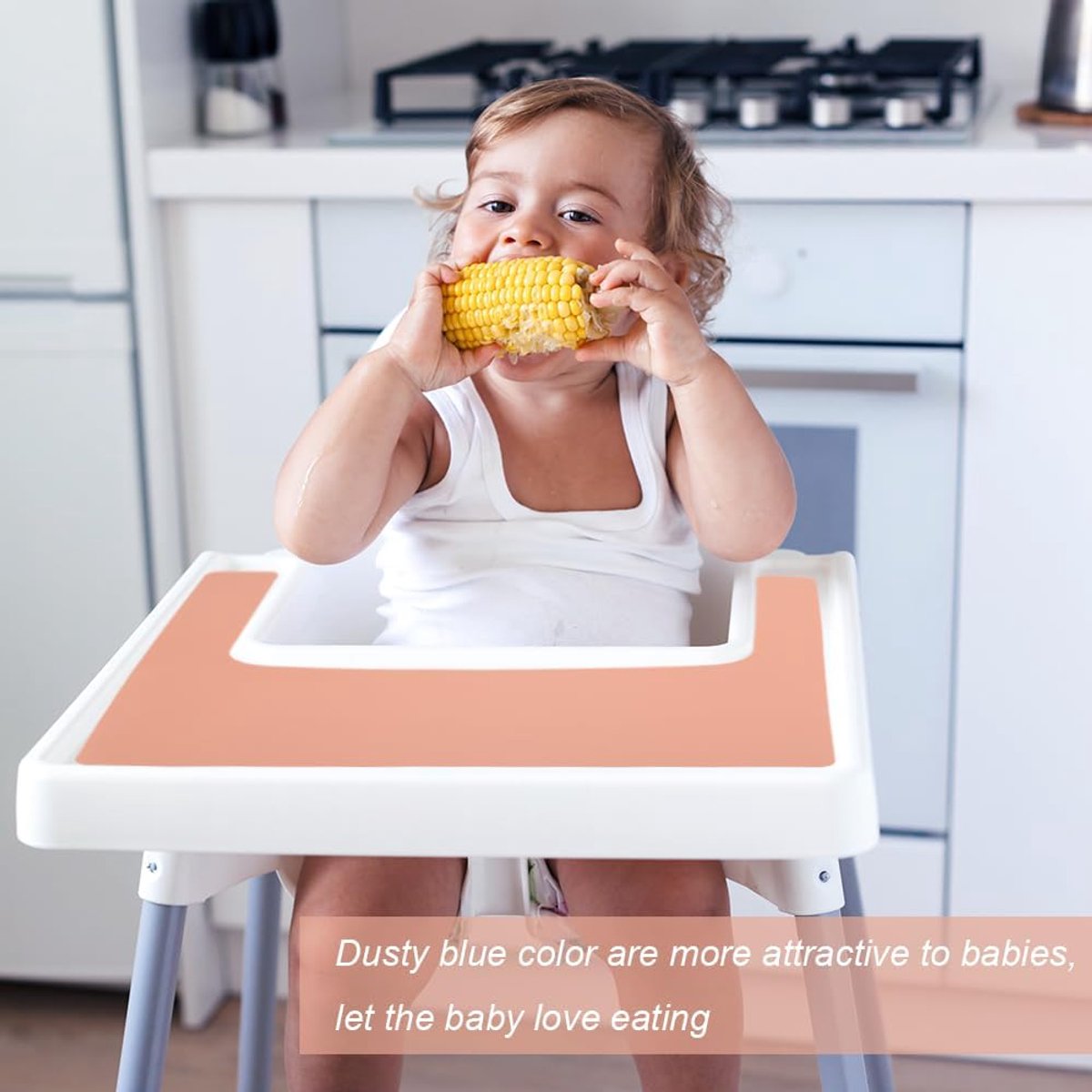 Kinderstoel placemat voor IKEA Antilop Stoel,Baby Bean Paste Hoge Stoel Tray Finger Foods Placemat voor Baby, Peuters – foto 3