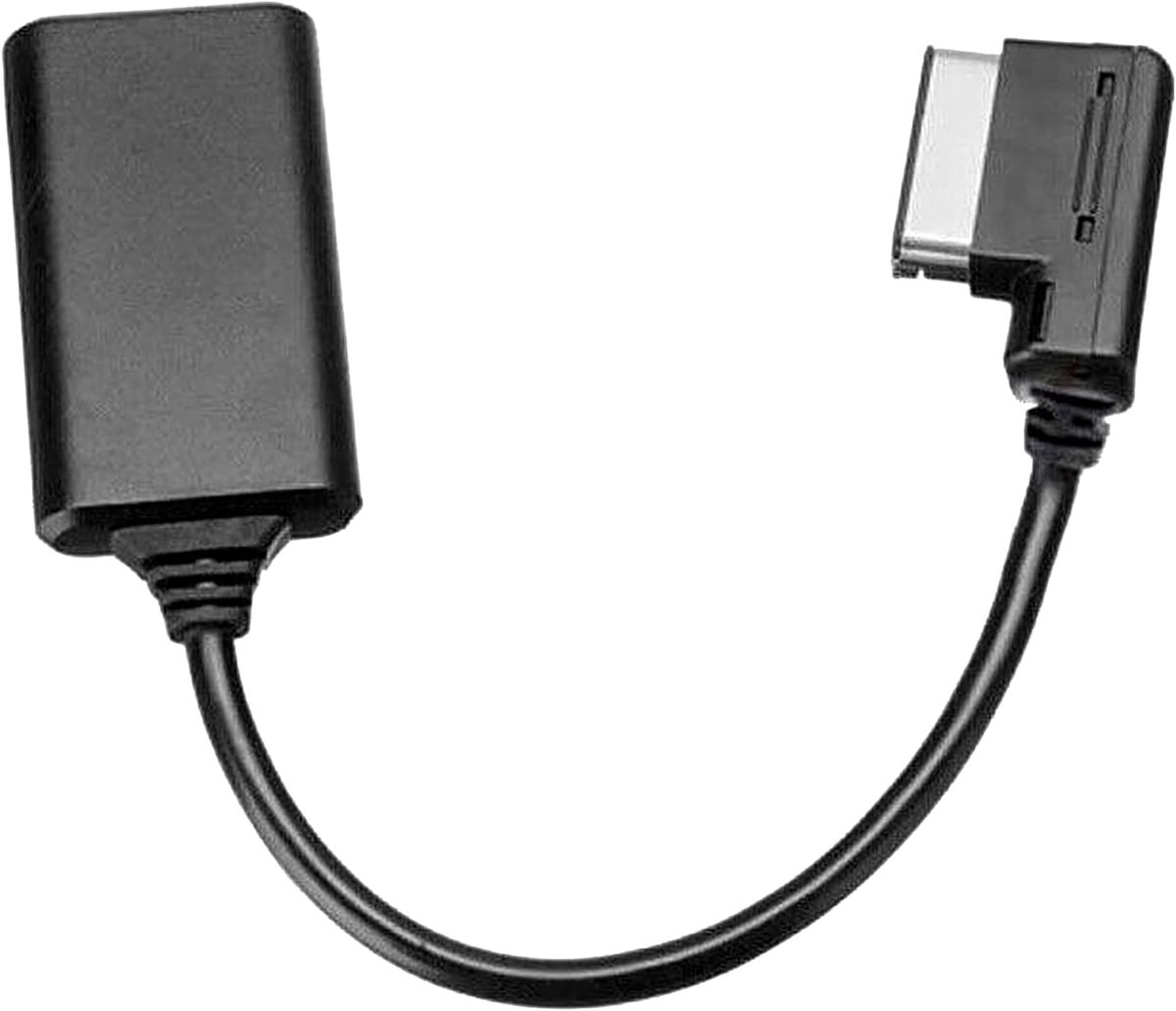 Kyaoayo Audiokabel, Bluetooth 5.0 Aux-kabel, AUX-kabel, muziekkabel, interface-adapter, Bluetooth-audiokabel voor Audi, auto-bluetooth-audiokabel voor AMI MMI MDI Q5/A5/A7/R7/S5/Q7/A6L/A8L/A4L