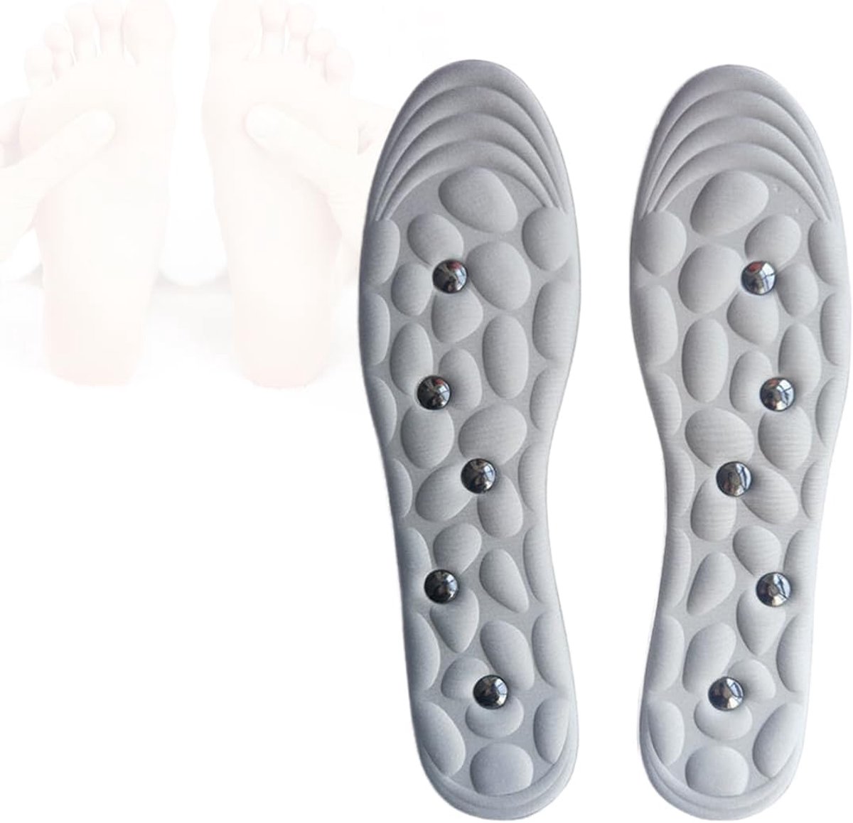 Inlegzolen, magnetische schoeninlegzolen, orthopedische schoeninlegzolen, acupunctuur-inlegzolen om af te vallen, voor pijnlijke voeten met magnetische vermoeidheid (40-43