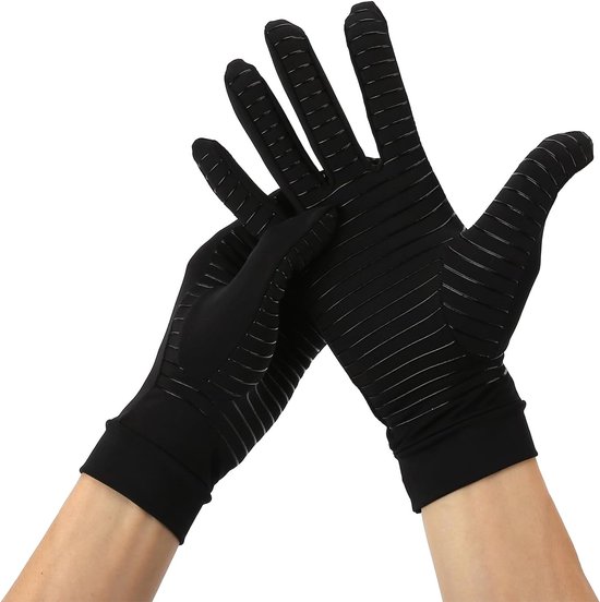 volledige vingerkopervezel, comfortabel, zacht, ademend, geurloos, compressiehandschoenen voor gaming, koken — afbeelding 2