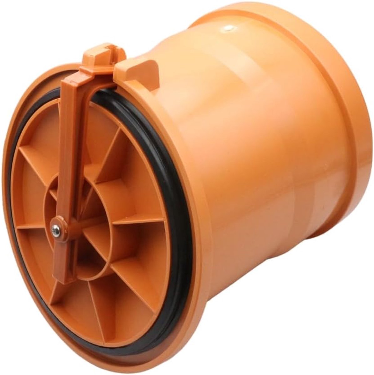 Kikkerklep met roestvrijstalen deksel voor HT-/ KG-buizen DN110 / DN160 / DN200 (Ø200)