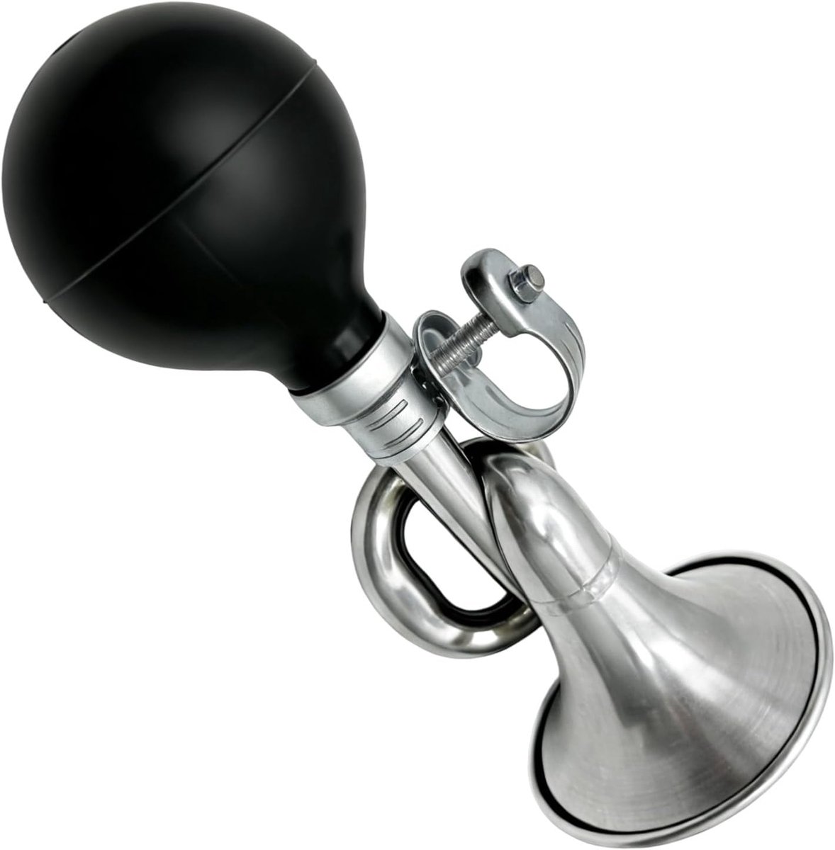 Metalen fietsbel, klassieke balclaxon met verstelbare klem, vintage claxon voor fiets, retro fietsbel, grappige fietsclaxon, veelzijdige hoorn voor fiets, mountainbike, motorfiets