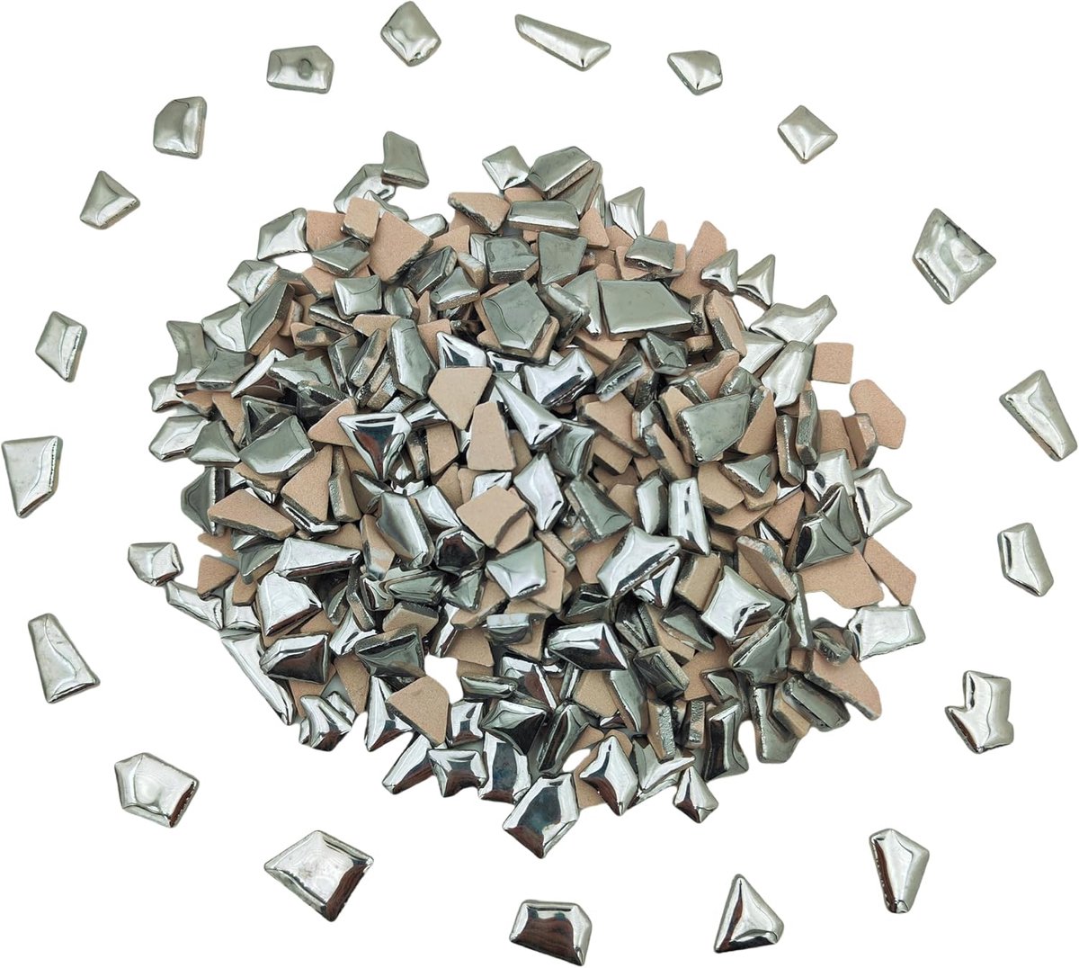 Mozaïektegels, 0,5-2 cm, kleine mozaïekstenen, voor doe-het-zelf mozaïek, handwerk, hobby, kunst, woondecoratie, decoratie